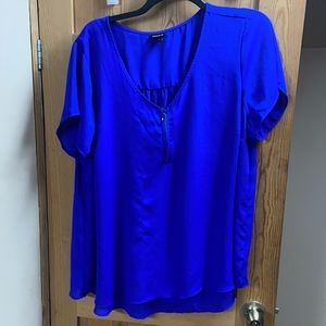 Torrid Royal Blue Shirt, size 3